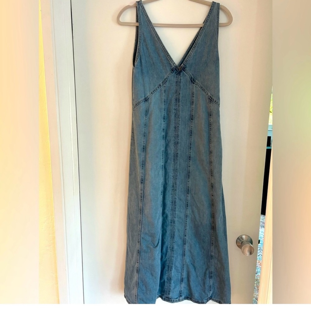 Zara denim maxi-dress